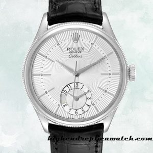 High End Replica Rolex Cellini Rolex Calibre 9015/Mingzhu Engine Men's m50529-0006 Black/Brown