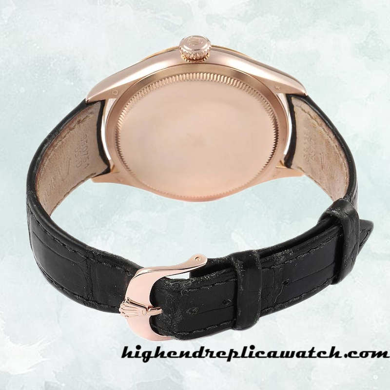 High End Replica Rolex Cellini Rolex Calibre 2836/2813 Men's m50705rbr-0010 Rose Gold Dial - Image 4