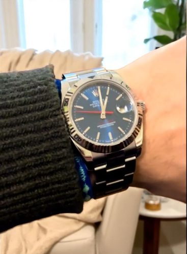 High End Replica Rolex Datejust Turn-o-graph 116264 Men's Rolex Calibre 2813 Blue Dial photo review