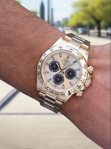 High End Replica Rolex Daytona Men's 116508BKCSO Rolex Calibre 7750/Mingzhu Engine Gold-tone Automatic photo review