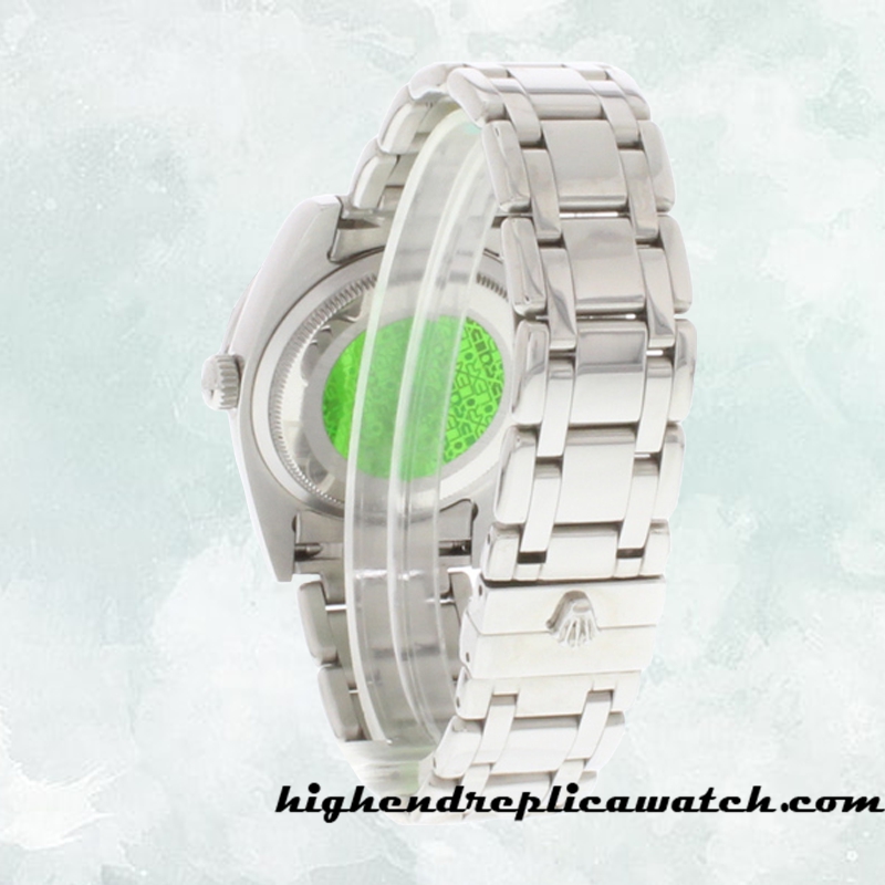 High End Replica Rolex Pearlmaster Ladies Rolex Calibre 2813 86349SAFUBL-42749 Silver-tone - Image 4