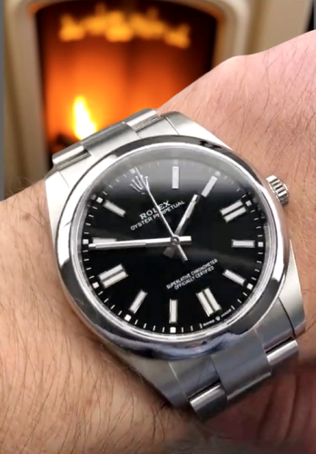 High End Replica Rolex Oyster Perpetual Unisex Rolex Calibre 2836/2813 m124300-0002 Black Dial photo review