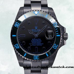 High End Replica Rolex Submariner BLSTEALTH Rolex Calibre 2836/2813 Men's Automatic 15mm