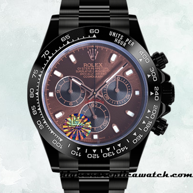 High End Replica Rolex Daytona 116500 Men's Rolex Calibre 7750 Black-tone