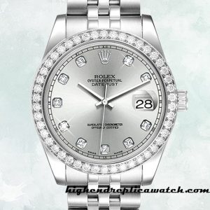 High End Replica Rolex Datejust 116244 Rolex Calibre 2836/2813 Unisex Silver Dial