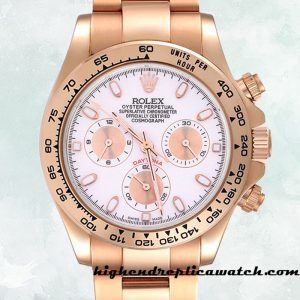 High End Replica Rolex Daytona 116505 Men's Rolex Calibre 7750/Mingzhu Engine Rose Gold-tone