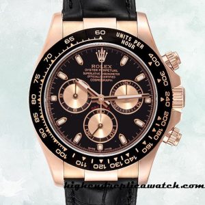 High End Replica Rolex Daytona Rolex Calibre 7750 Men's 116515 Black Dial Black-tone
