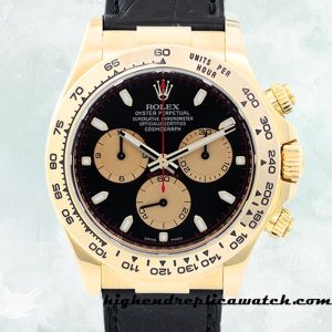 High End Replica Rolex Daytona 116518 Men's Rolex Calibre 7750/Mingzhu Engine Hands and Markers Black Dial