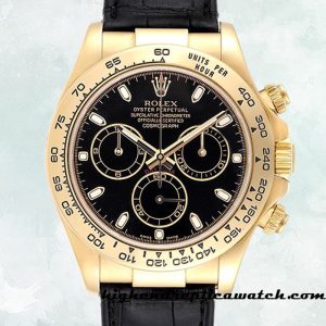 High End Replica Rolex Daytona Men's Rolex Calibre 7750 116518 Black Dial