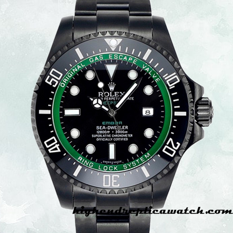 High End Replica Rolex Deepsea Rolex Calibre 2836/2813 116600 Men's Black Dial Hands and Markers