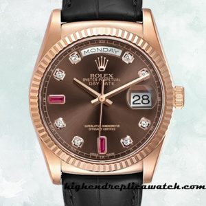 High End Replica Rolex Day-Date Rolex Calibre 2836/2813 Men's 118135-0085 12mm Automatic