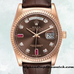 High End Replica Rolex Day-Date 118135-0022 Rolex Calibre 2836/2813 Men's Automatic 12mm
