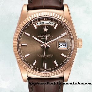 High End Replica Rolex Day-Date 118135 Men's Rolex Calibre 2836/2813 Hands and Markers