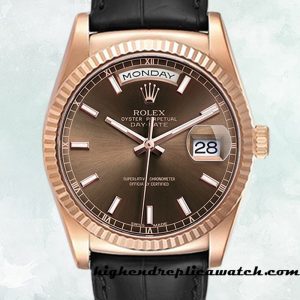 High End Replica Rolex Day-Date Men's 118135-0086 Rolex Calibre 2836/2813 Automatic Black-tone