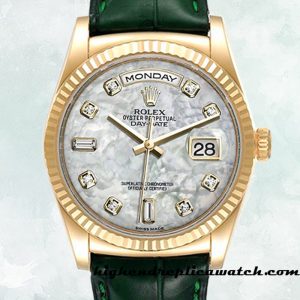 High End Replica Rolex Day-Date m118138-0143 Rolex Calibre 2836/2813 Men's Mother of Pearl Dial