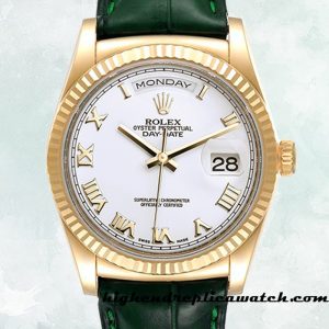 High End Replica Rolex Day-Date m118138-0136 Men's Rolex Calibre 2836/2813 White Dial Automatic