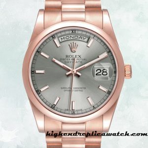 High End Replica Rolex Day-Date Men's Rolex Calibre 2836/2813 118205 Hands and Markers