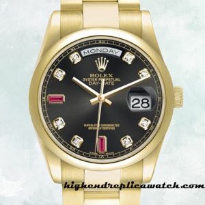 High End Replica Rolex Day-Date Men's Rolex Calibre 2836/2813 118208 12mm
