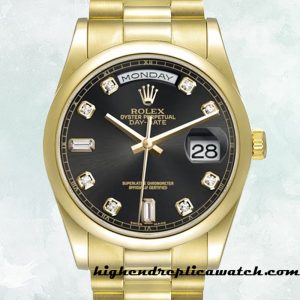 High End Replica Rolex Day-Date Rolex Calibre 2836/2813 118208-83208 Men's 12mm