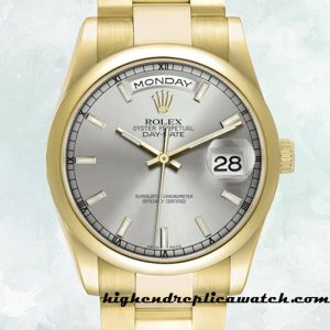 High End Replica Rolex Day-Date Rolex Calibre 2836/2813 Men's 118208 Gold-tone