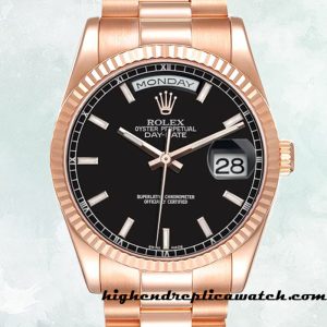 High End Replica Rolex Day-Date Men's Rolex Calibre 2836/2813 118235 Hands and Markers