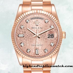 High End Replica Rolex Day-Date Men's Rolex Calibre 2836/2813 118235-0006 Rose Gold-tone