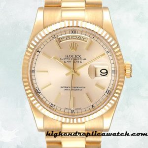 High End Replica Rolex Day-Date Men's Rolex Calibre 2836/2813 118238 Hands 12mm