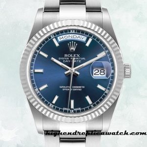 High End Replica Rolex Day-Date Rolex Calibre 2836/2813 Men's 118239 12mm Blue Dial