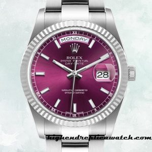 High End Replica Rolex Day-Date m118239-0304 Rolex Calibre 2836/2813 Men's Silver-tone