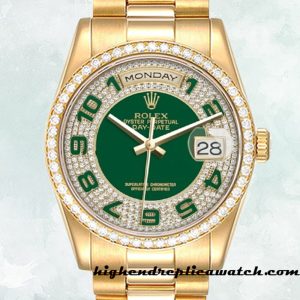 High End Replica Rolex Day-Date Men's 118348-0054 Rolex Calibre 2836/2813 12mm