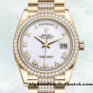 High End Replica Rolex Day-Date Rolex Calibre 2836 m118348-0151 Men's Automatic