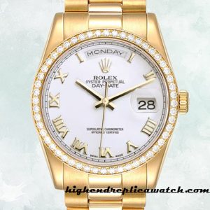 High End Replica Rolex Day-Date Men's m118348-0150 Rolex Calibre 2836/2813 Automatic