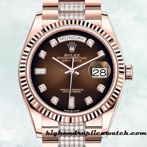 High End Replica Rolex Day-Date Rolex Calibre 2836 Men's m128235-0038 12mm