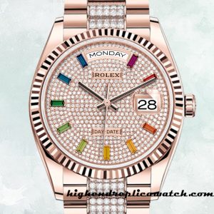 High End Replica Rolex Day-Date Men's m128235-0040 Rolex Calibre 2836