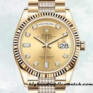 High End Replica Rolex Day-Date Men's m128238-0026 Rolex Calibre 2836 12mm