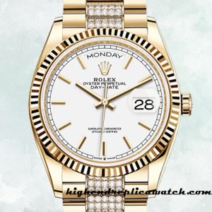 High End Replica Rolex Day-Date Rolex Calibre 2836 Men's m128238-0082