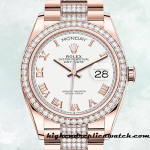 High End Replica Rolex Day-Date Men's Rolex Calibre 2836 m128345rbr-0055 Automatic
