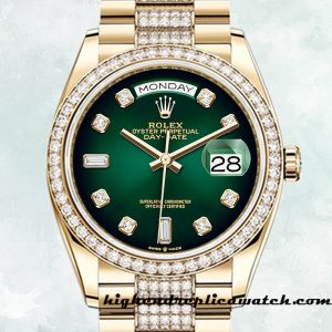 High End Replica Rolex Day-Date m128348rbr-0036 Rolex Calibre 2836 Men's