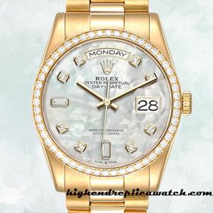 High End Replica Rolex Day-Date m128348rbr-0017 Rolex Calibre 2836/2813 Men's Automatic