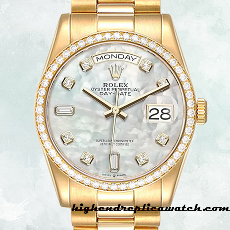 High End Replica Rolex Day-Date m128348rbr-0017 Rolex Calibre 2836/2813 Men's Automatic