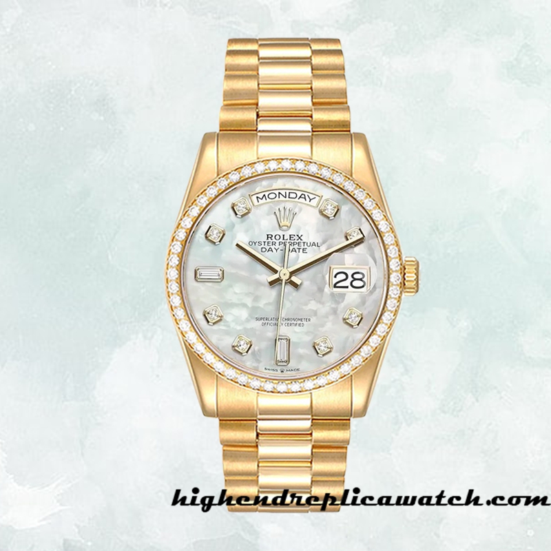 High End Replica Rolex Day-Date m128348rbr-0017 Rolex Calibre 2836/2813 Men's Automatic - Image 2