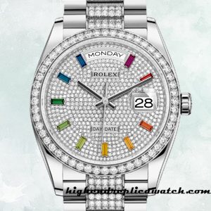 High End Replica Rolex Day-Date Rolex Calibre 2836 m128349rbr-0012 Men's 12mm