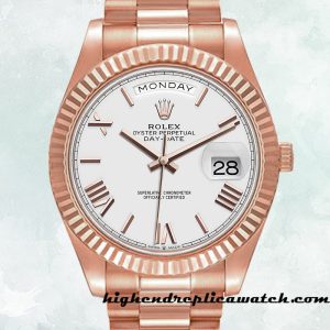 High End Replica Rolex Day-Date Rolex Calibre 2836/2813 m228235-0032 Men's White Dial