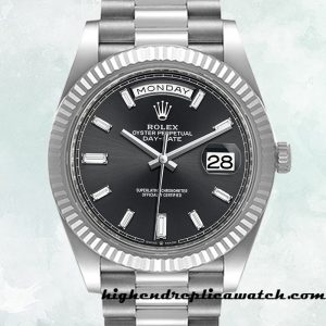 High End Replica Rolex Day-Date m228236-0004 Rolex Calibre 2836/2813 Men's Black Dial Automatic