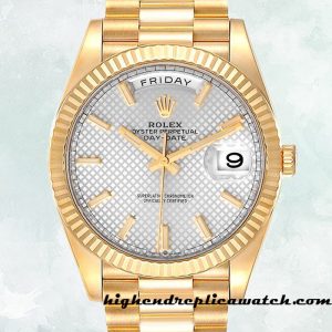 High End Replica Rolex Day-Date Rolex Calibre 2836/2813 228238 Men's Gold-tone Hands and Markers