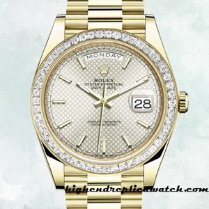High End Replica Rolex Day-Date m228398tbr-0005 Men's Rolex Calibre 2836/2813 15mm Hands and Markers