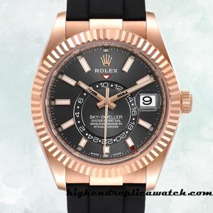 High End Replica Rolex Sky-Dweller Rolex Calibre 9015/Mingzhu Engine Men's m326235-0006 Automatic Black-tone