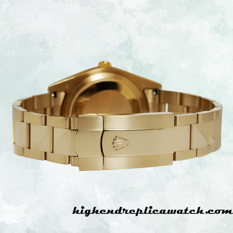 High End Replica Rolex Sky-dweller Men's Rolex Calibre 2836/2813 326938 Gold-tone - Image 4