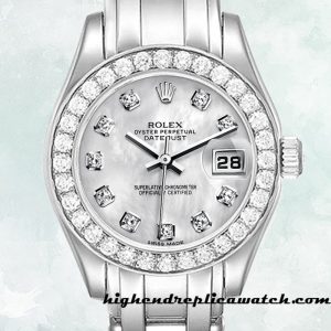 High End Replica Rolex Pearlmaster m80299-0061 Rolex Calibre 2813 Ladies Around 18mm
