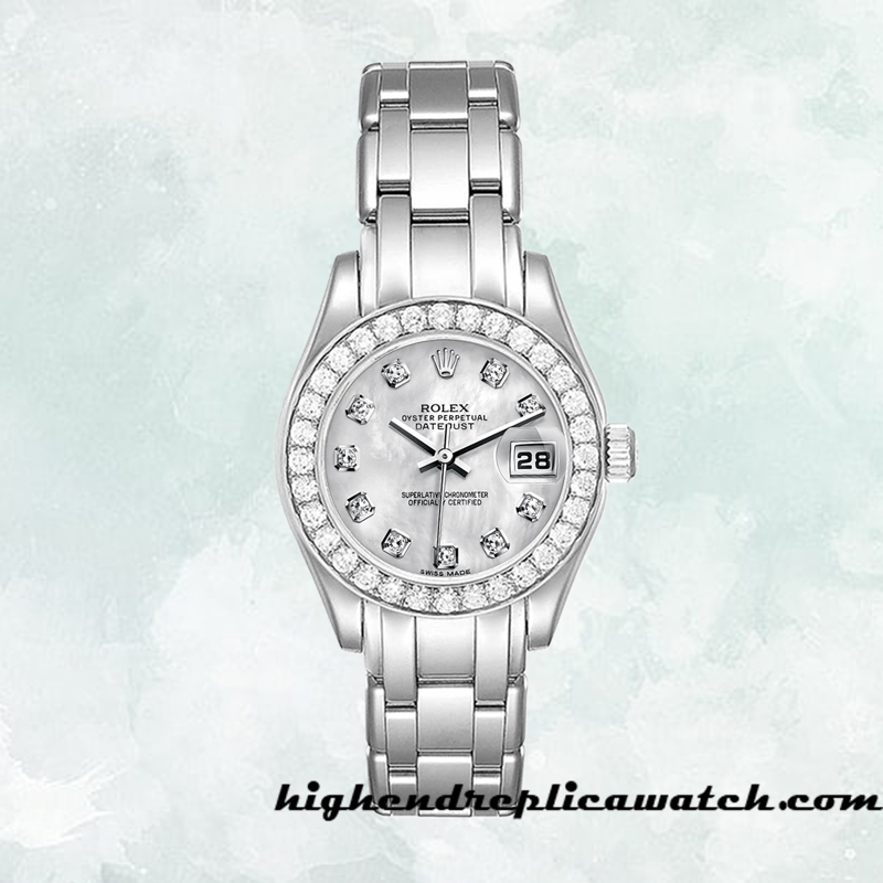 High End Replica Rolex Pearlmaster m80299-0061 Rolex Calibre 2813 Ladies Around 18mm - Image 2